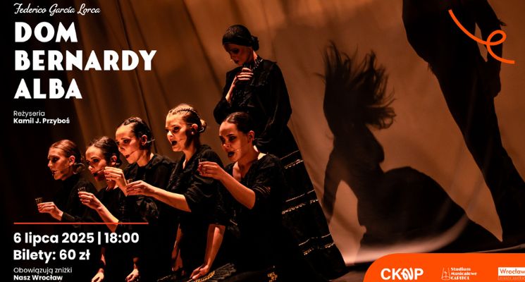 Plakat „Dom Bernardy Alba” reż. Kamil J. Przyboś [spektakl muzyczny]