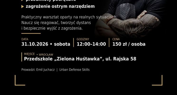 Plakat Warsztat Samoobrony | TOOLBOX