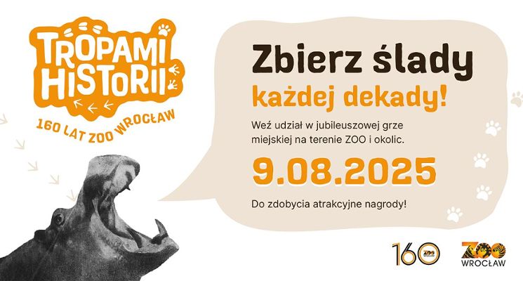 Plakat Tropami Historii – Gra Miejska w ZOO Wrocław
