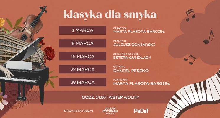 Plakat Klasyka dla Smyka - cykl koncertów dla najmłodszych