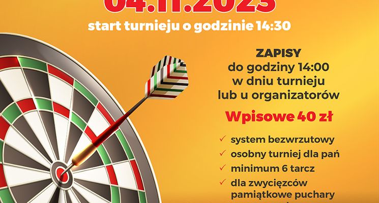 Plakat Otwarte Mistrzostwa Wrocławia w darta
