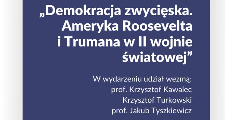 Plakat Spotkanie z Piotrem Zarembą wokół książki „Demokracja zwycięska”
