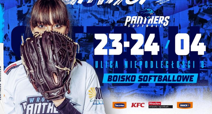 Plakat Polska Liga Softballu Kobiet z udziałem Panthers Softball