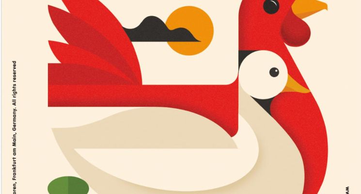 Plakat Kulawa kaczka i ślepa kura