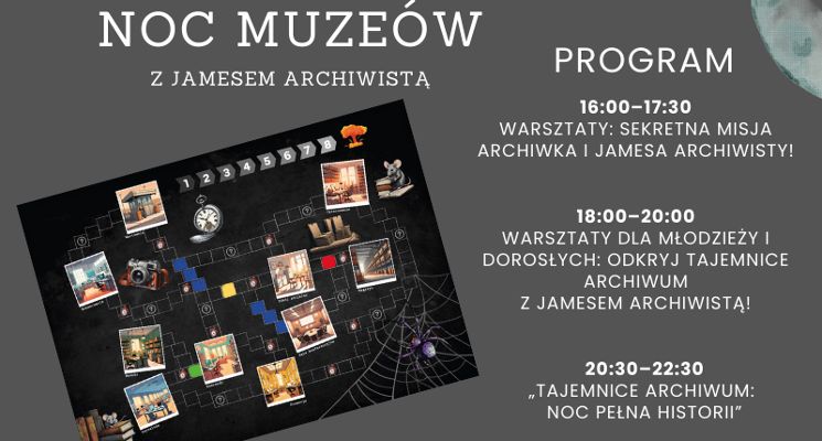 Plakat Archiwum Państwowe we Wrocławiu [Noc Muzeów 2025]