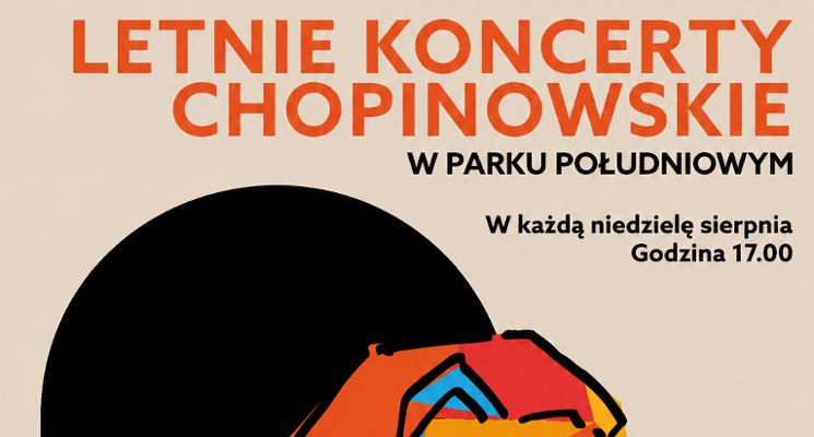 Plakat Letnie Koncerty Chopinowskie