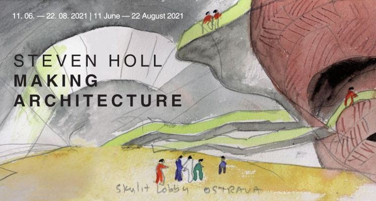 Plakat Steven Holl. Making Architecture w Muzeum Architektury