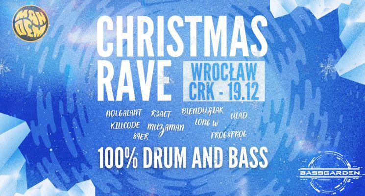 Plakat Christmas Rave – 100% Drum and Bass