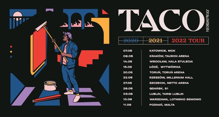 Plakat Taco Hemingway 2022 Tour