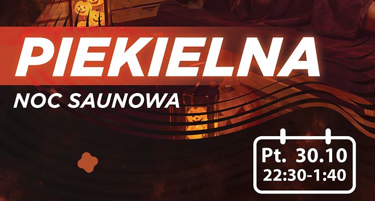 Plakat Piekielna Noc Saunowa