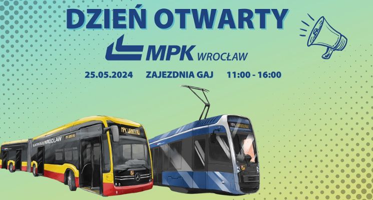 Plakat Dzień Otwarty MPK Wrocław 2024