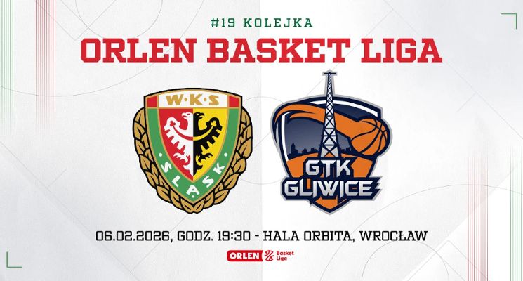 Plakat WKS Śląsk Wrocław vs Tauron GTK Gliwice