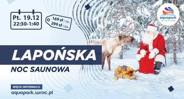 Plakat Lapońska Noc Saunowa