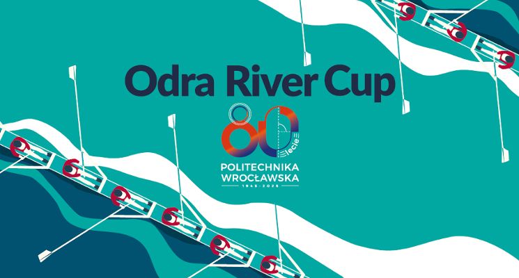 Plakat Odra River Cup – regaty wioślarskie i rodzinny piknik