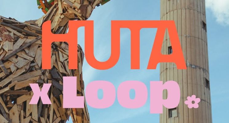 Plakat LOOP x HUTA – wrocławska wyprzedaż szaf