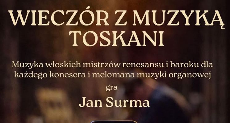 Plakat Wieczór z muzyką Toskani