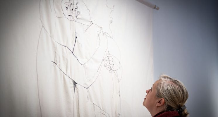 Plakat Dom – wystawa Irminy Murawskiej w galerii Mieszkanie Geppertów