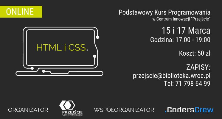 Plakat HTML i CSS – warsztaty online