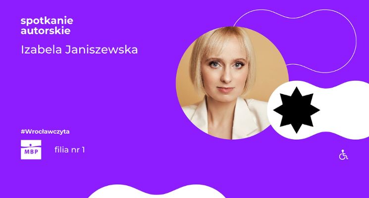 Plakat Spotkanie autorskie z Izabelą Janiszewską