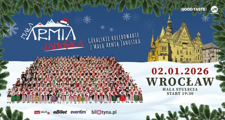 Plakat Góralskie kolędowanie z Małą Armią Janosika