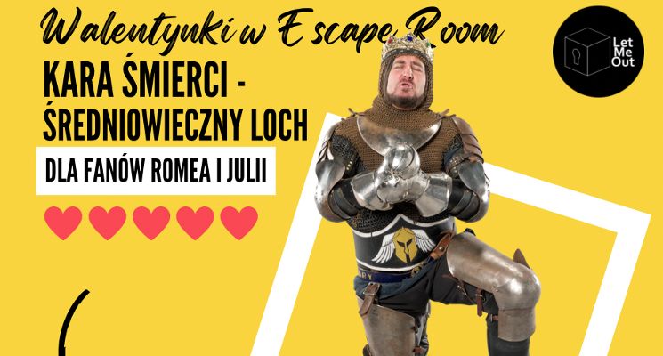 Plakat Walentynki w Escape Room Let Me Out Wrocław