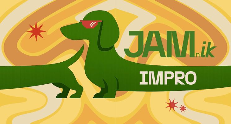 Plakat JAMnik impro + Przejmujemy Scenę