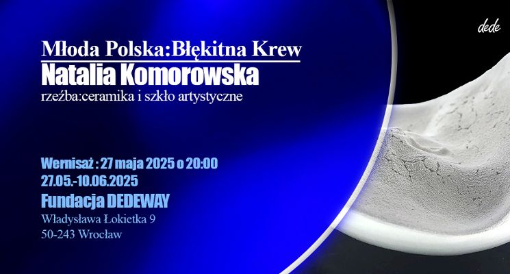 Plakat „Młoda Polska: Błękitna Krew” wystawa Natalii Komorowskiej