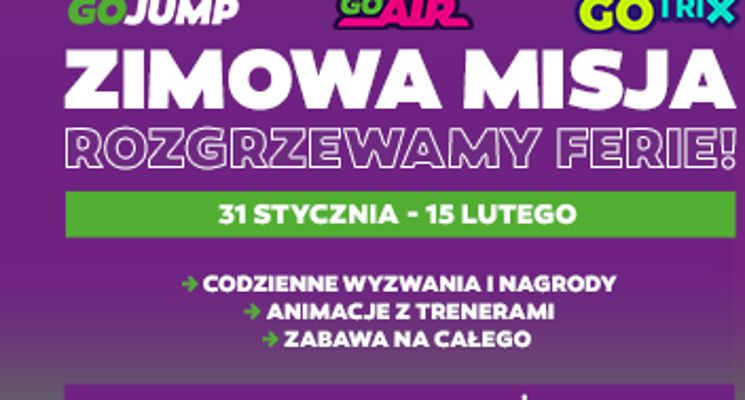 Plakat Półkolonie Akrobatyczne w GoJump