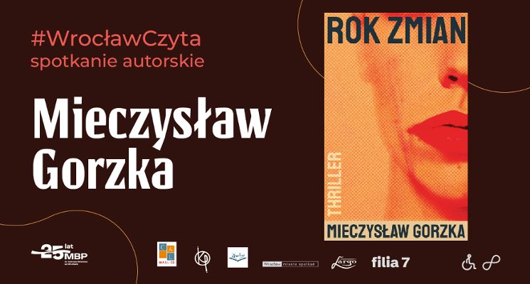 Plakat Literacka środa z Mieczysławem Gorzką