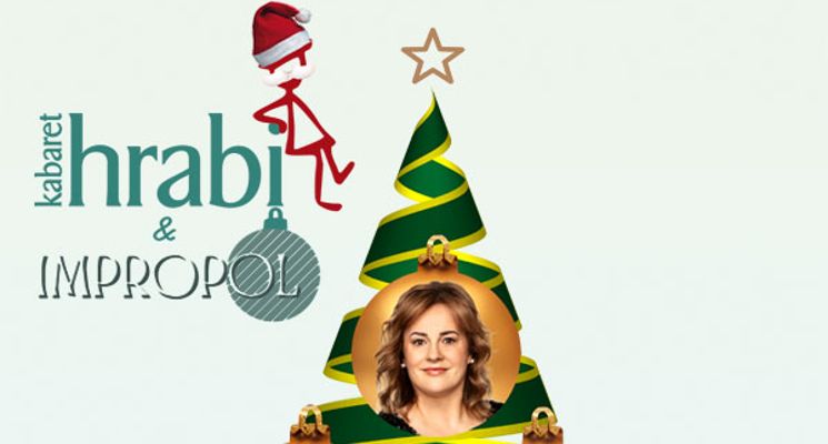 Plakat Kabaret Hrabi & Impropol - Świąteczne Impro