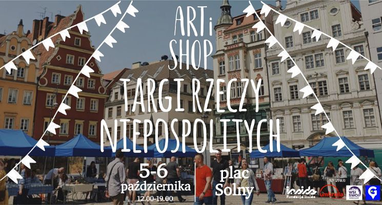 Plakat Targi rzeczy niepospolitych Artishop na Placu Solnym