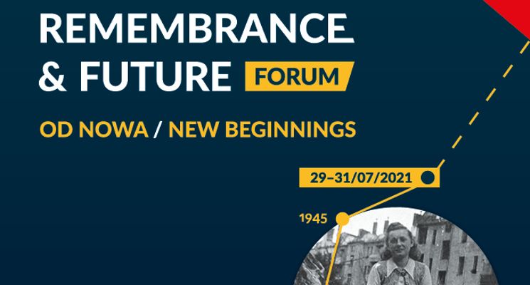 Plakat Remembrance and Future Forum