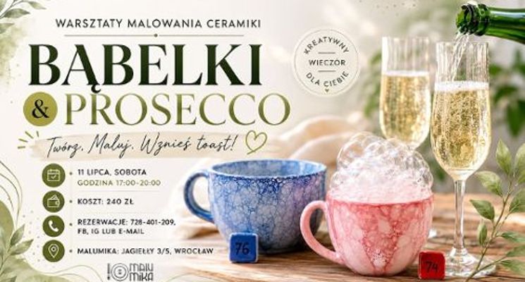 Plakat Warsztaty z winem - Bąbelki & Prosecco