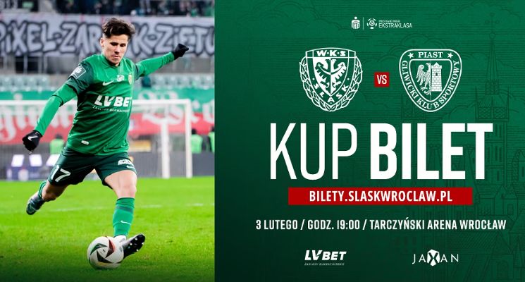 Plakat Śląsk Wrocław vs Piast Gliwice