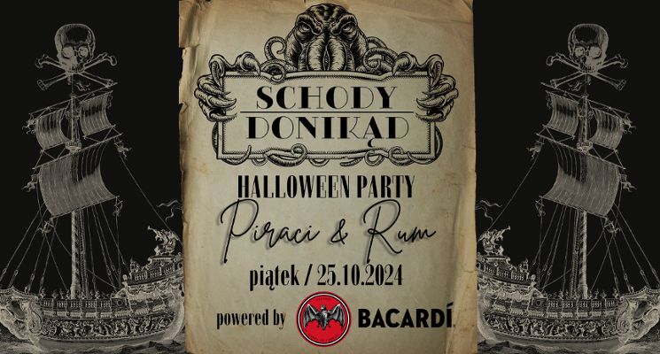 Plakat Halloween Party - Piraci i Rum