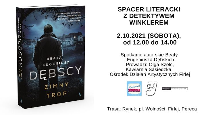 Plakat Spacer literacki z detektywem Winklerem