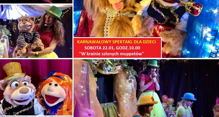 Plakat Spektakl: ,,W krainie szalonych muppetów"