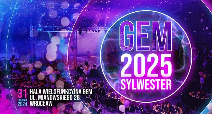 Plakat Bal Sylwestrowy w Kompleksie Hotelowym GEM