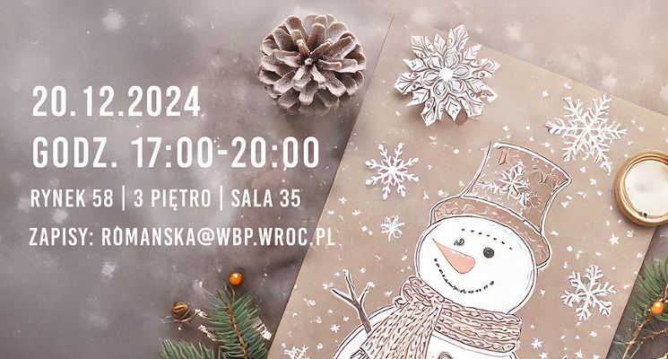 Plakat Spotkanie Integracyjnego Klub Czytelnika - warsztaty scrapbookingu
