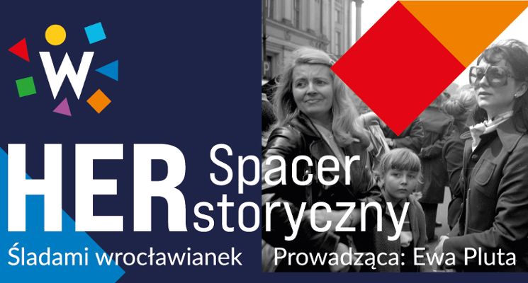 Plakat Spacer HERstoryczny z okazji Dnia Kobiet