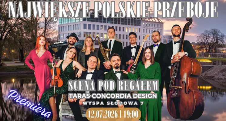 Plakat Gala Największych Polskich Przebojów- Scena pod Regałem