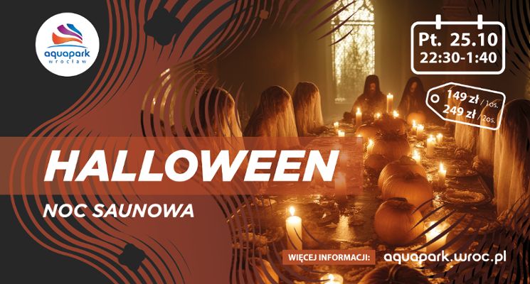 Plakat Noc Saunowa Halloween