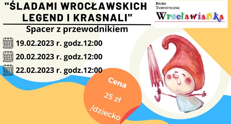 Plakat Śladami wrocławskich legend i krasnali