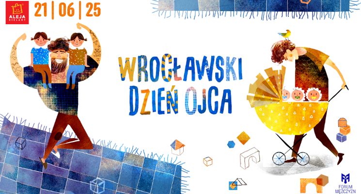 Plakat Wrocławski Dzień Ojca w Alei Bielany