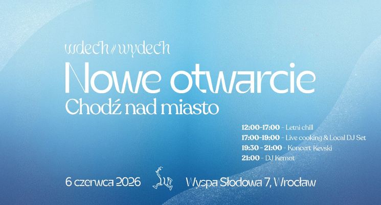 Plakat Nowe otwarcie Wdech Wydech Rooftop 2026