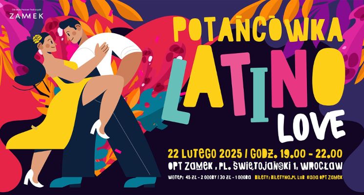 Plakat Walentynkowa potańcówka Latino Love