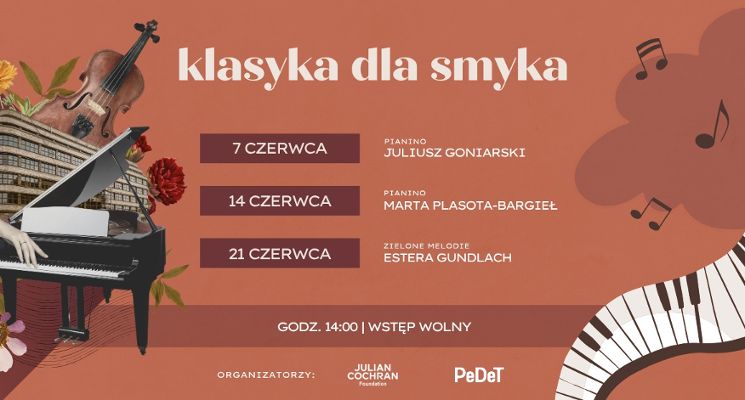 Plakat Klasyka dla Smyka - cykl koncertów dla najmłodszych