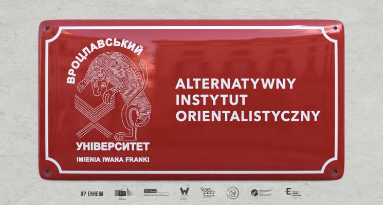 Plakat Alternatywny Instytut Orientalistyczny – cykl spotkań w OP ENHEIM
