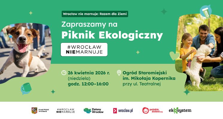 Plakat Piknik Ekologiczny “Wrocław nie marnuje” - II edycja