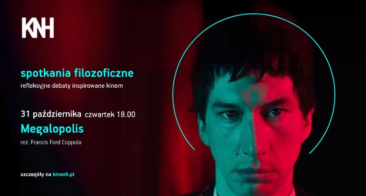 Plakat "Megalopolis" | Spotkania filozoficzne w KNH